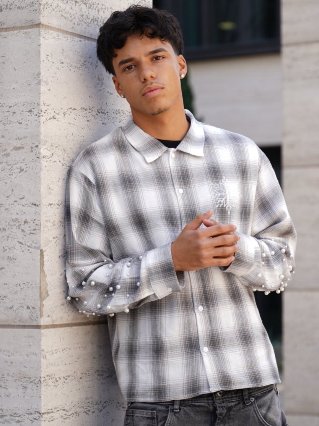 Grey Pearl Flannel