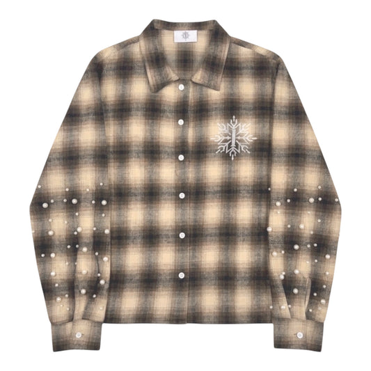 Brown Pearl Flannel