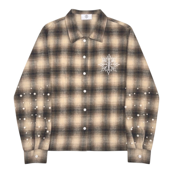 Brown Pearl Flannel